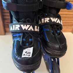 Child Adjustable Sz 1-4 Inline Skates By airwalk. 