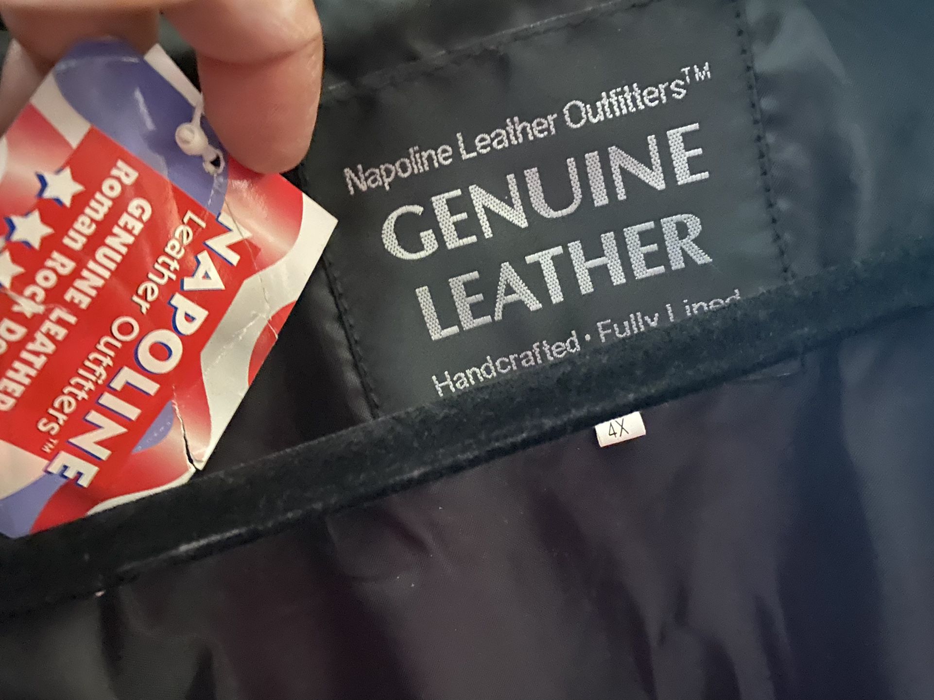Napoline Leather Outfitters Genuine Leather Jacket 