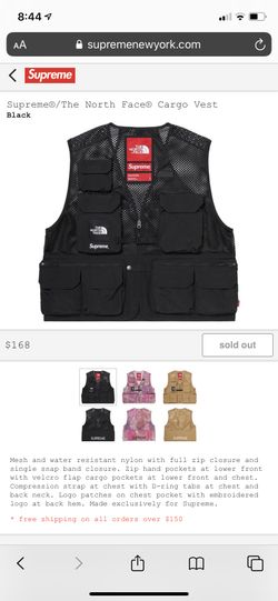 TNF Supreme Cargo Vest Size Large