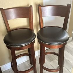 High Wood Stools 