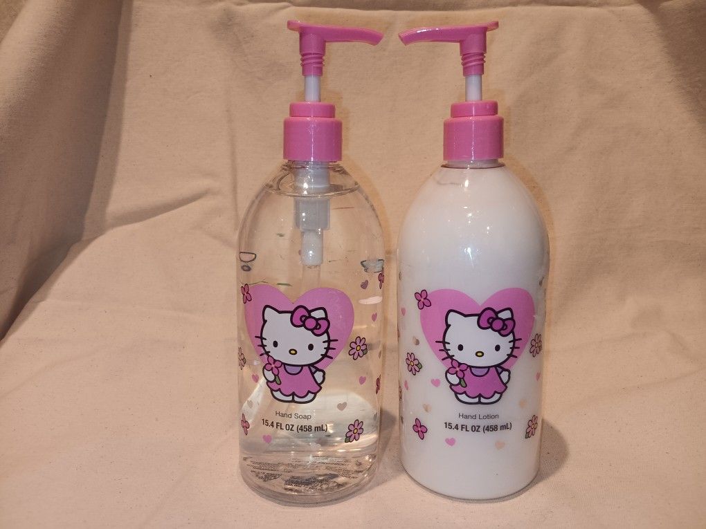 Hello Kitty Hand Soap and Lotion Set