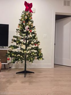 Christmas tree with lights