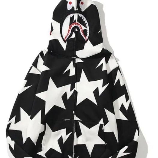 Black star sales bape hoodie