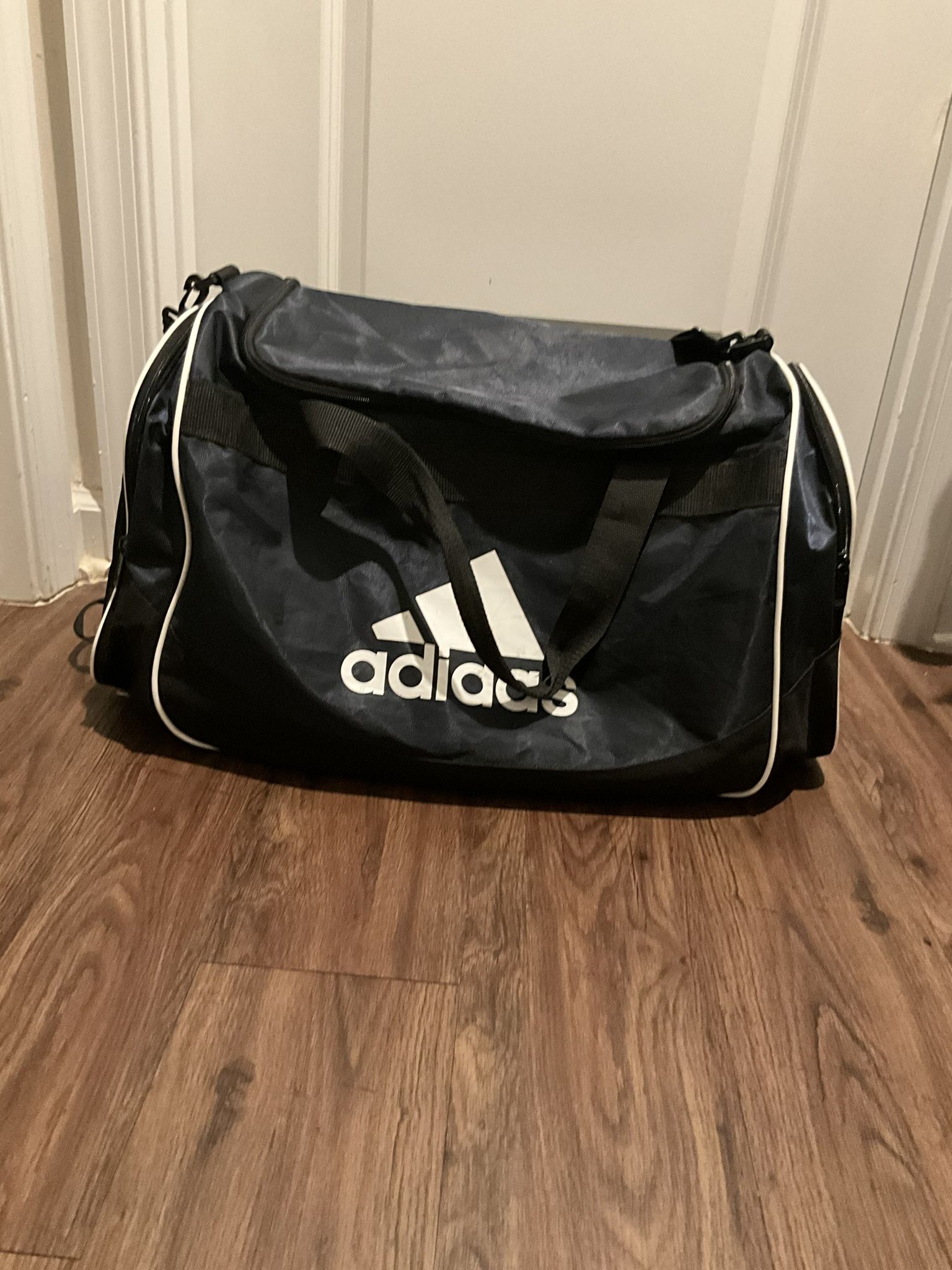 Adidas Black Sports Duffel Bag