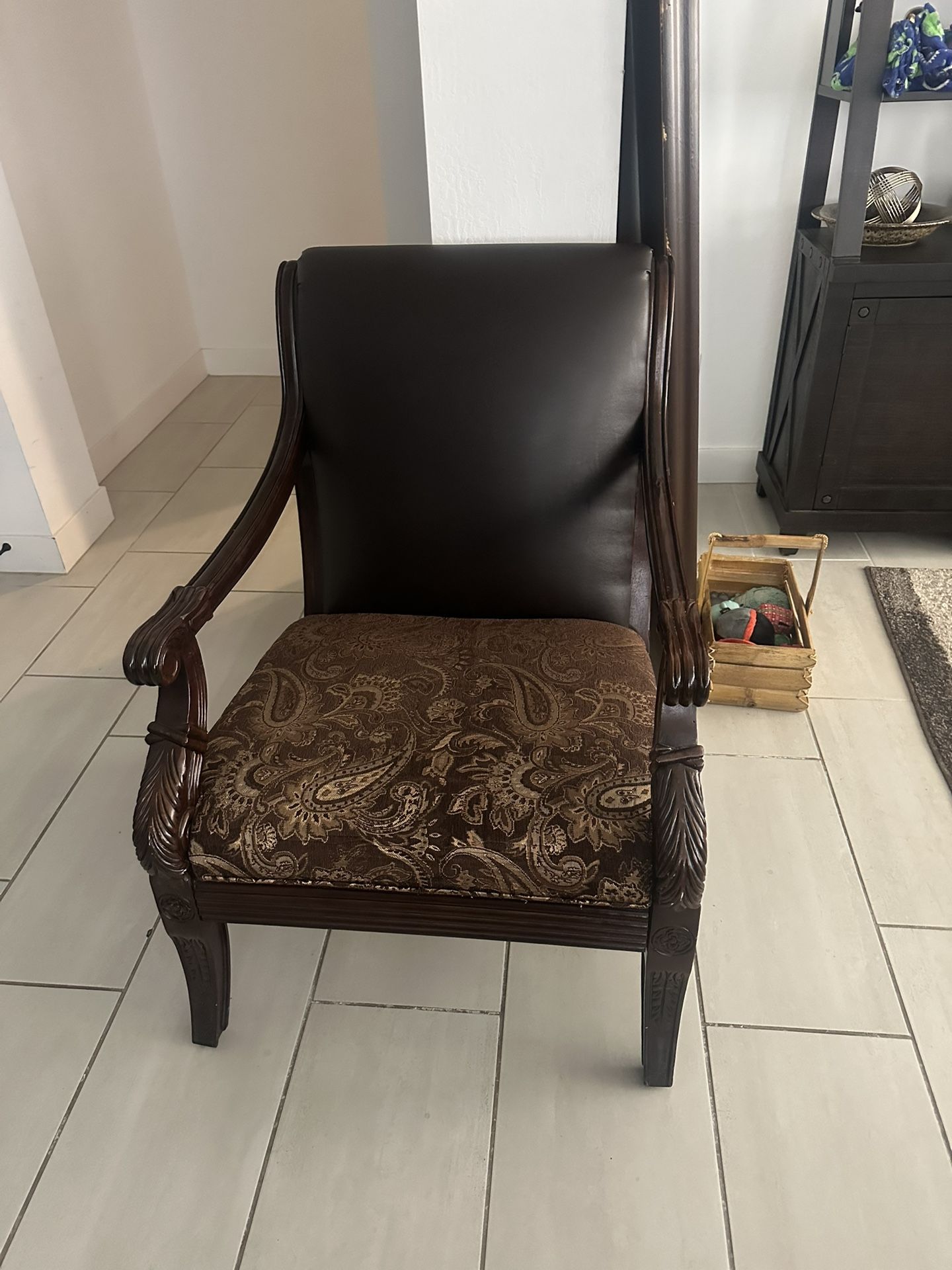 Elegant Wooden Armchair