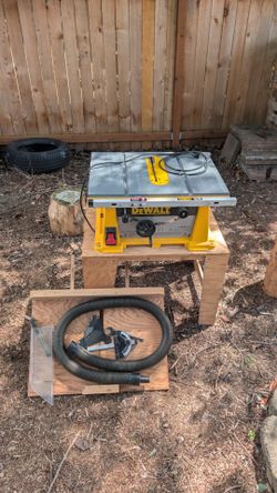 DeWalt DW744 10 inch table saw Custom Built Sled and base