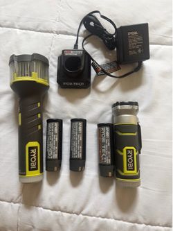 Ryobi flashlights