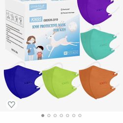 New Kids KN95 Face Masks for Children -  30 Pack Individually Wrapped 5-Layer 