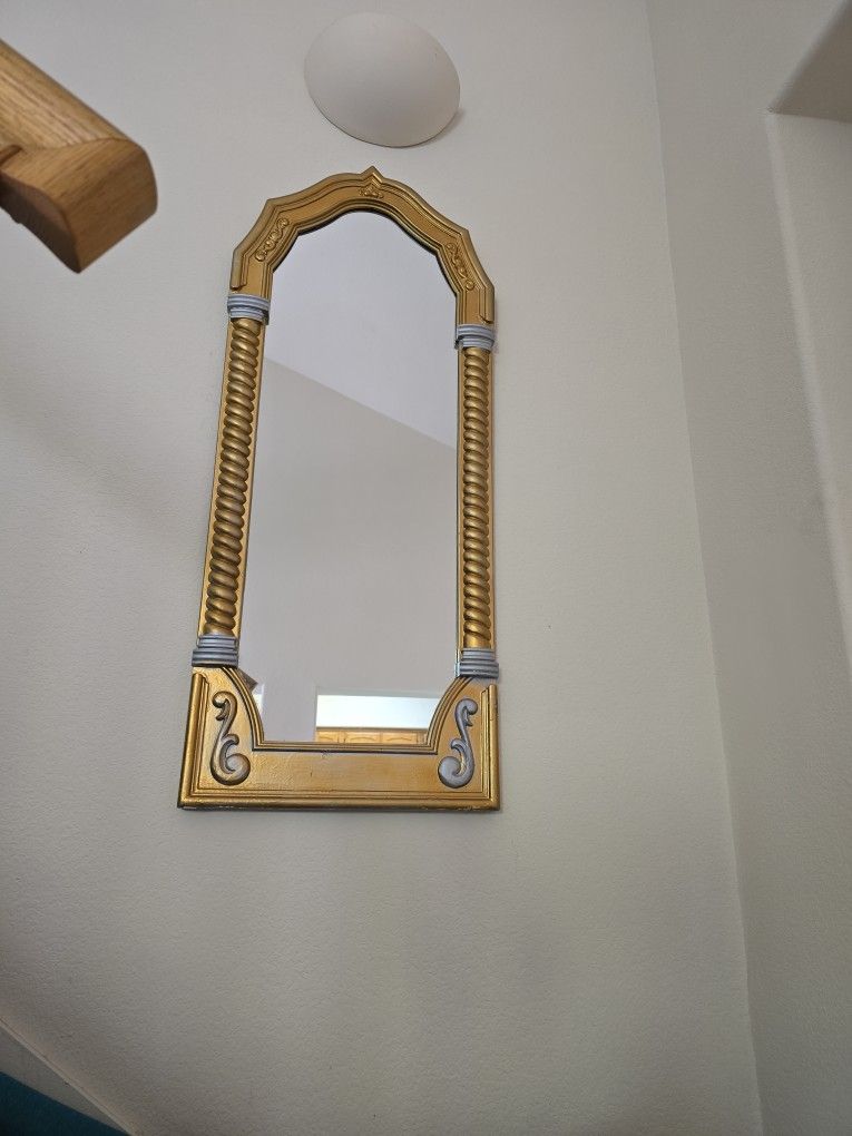Gold & Silver Arched Wall Mirror