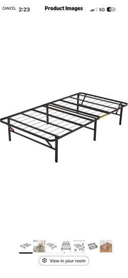 Foldable twin metal bed frame - quantity 2