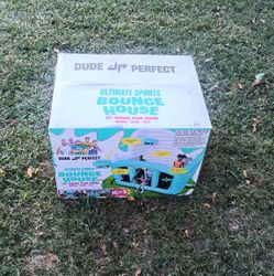 Dude Perfect Ultimate Sports Inflatable Bounce House, 4-in-1, 8' X 10'

