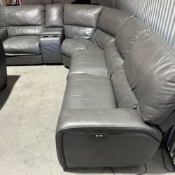 Free Delivery* Like New Gray Sectional Sofa with Recliners!