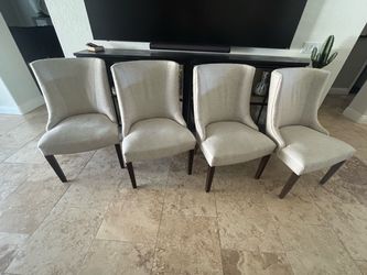 Set of 4 Upholstered Dining Chairs