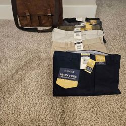 Briefcase  and 6 pairs Men pants
