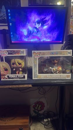 One piece attack on titan funkos