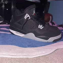 Jordan 4 Black Canvas