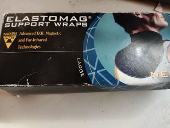 Elastomag support wrap for neck