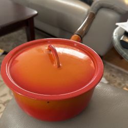 Cast Iron Ceramic Coated Pot With Kid 