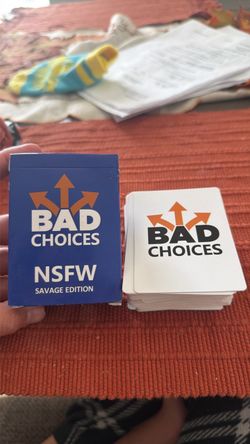BAD CHOICES card game SAVAGE edition