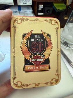 Harley Davidson 1993 Reunion Belt Buckle and Keyring Set