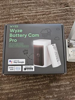 Wyze Battery Cam Pro – Never Opened – Includes Extra Battery
