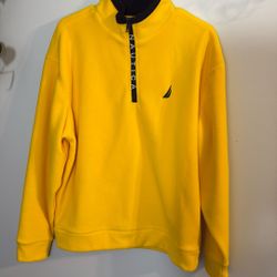 Men’s Medium Yellow Nautica Pullover Fleece