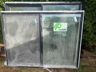 2 Big  new windows for cheap  71  3/4  x  53 1/2