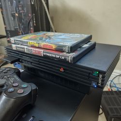Ps2 Fat Great Working Condition 7 Games 
