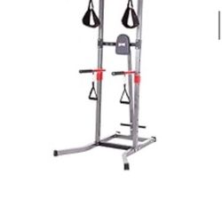 Body Champ VKR1987 5-in-1 Power Tower and Dip Station, Home Gym Equipment