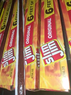 Slim Jim 7 boxes containing 6 big sticks per box brand new fresh