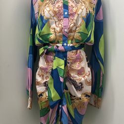 Printed Dress Small