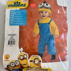 Costumes Minions Pretend Play Dress Up Boys Girls Toddler 2-4 Year Old