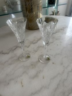 Authentic Waterford Crystal Toasting Flutes