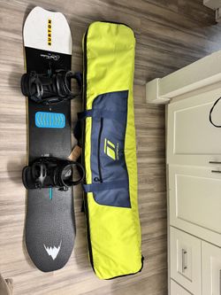 Burton Deep Thinker Snowboard 160W 160 Wide W/ Burton Malavita Bindings