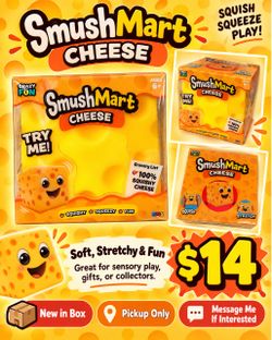 SmushMart Cheese Squishy – New in Box – $14
