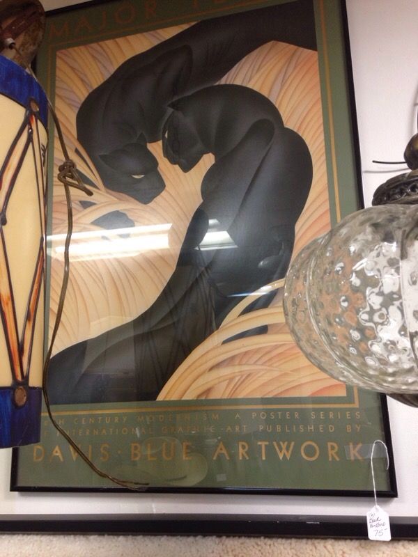 Major Felton Davis Blue black panthers print