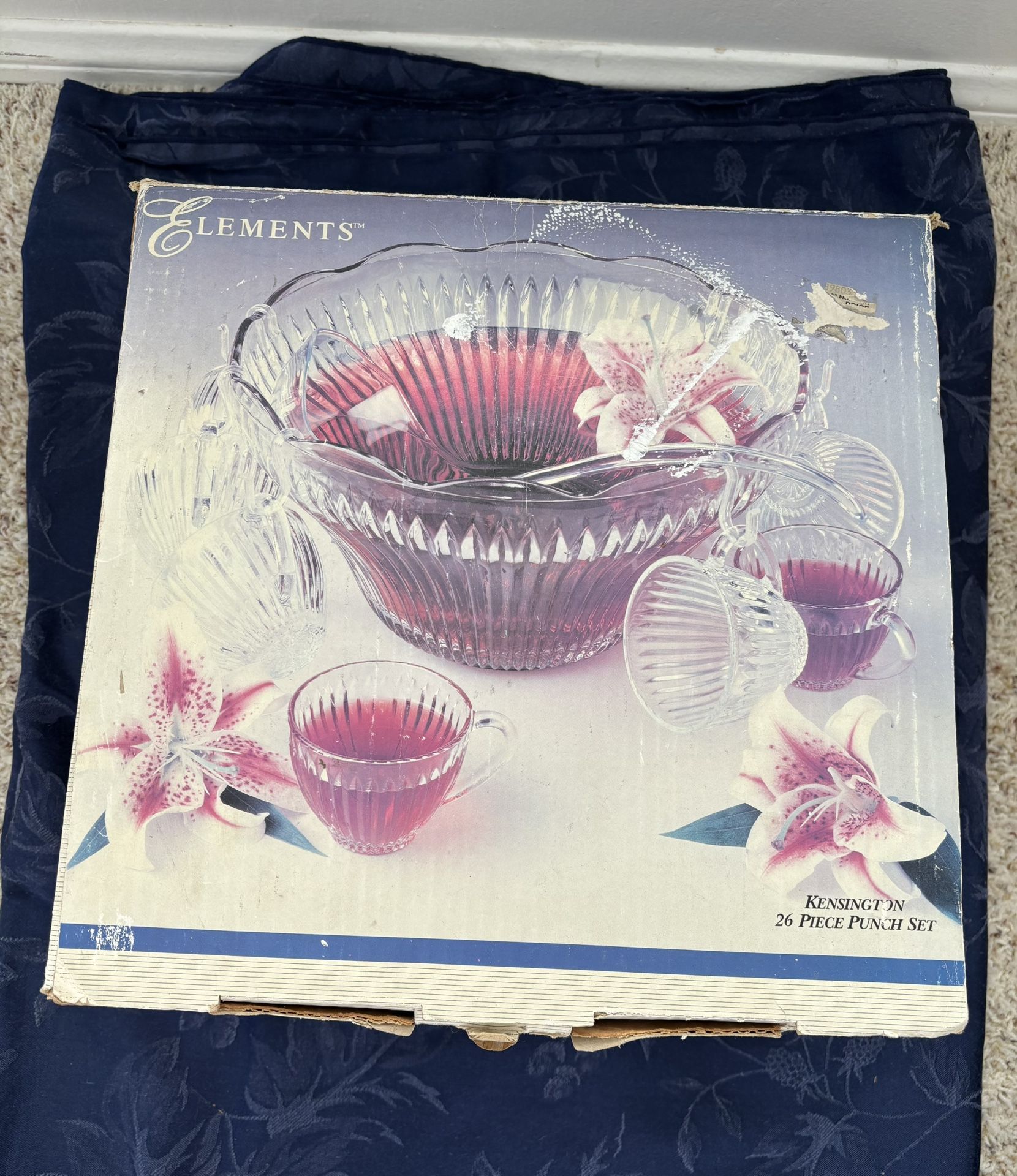 Vintage Kensington Punch Bowl Set