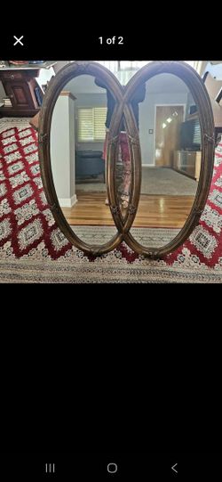 Vintage Double Oval Mirror