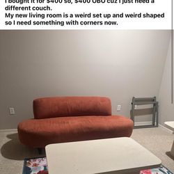 Vintage Beautiful Burnt Orange Couch