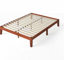 zinus King size solid wood bed frame platform