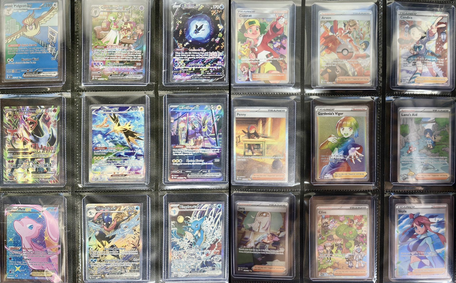 Pokemon Binder Lot IRs/SIRs/Trainers