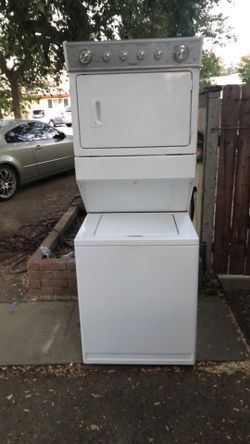 Whirlpool Stack washer and gas dryer