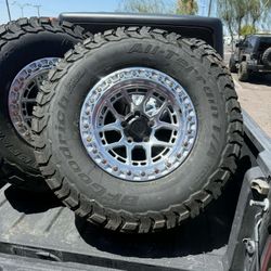 17x9 Commando Lock Off-road Rims And Tires 35/1250/17 BFG KO3