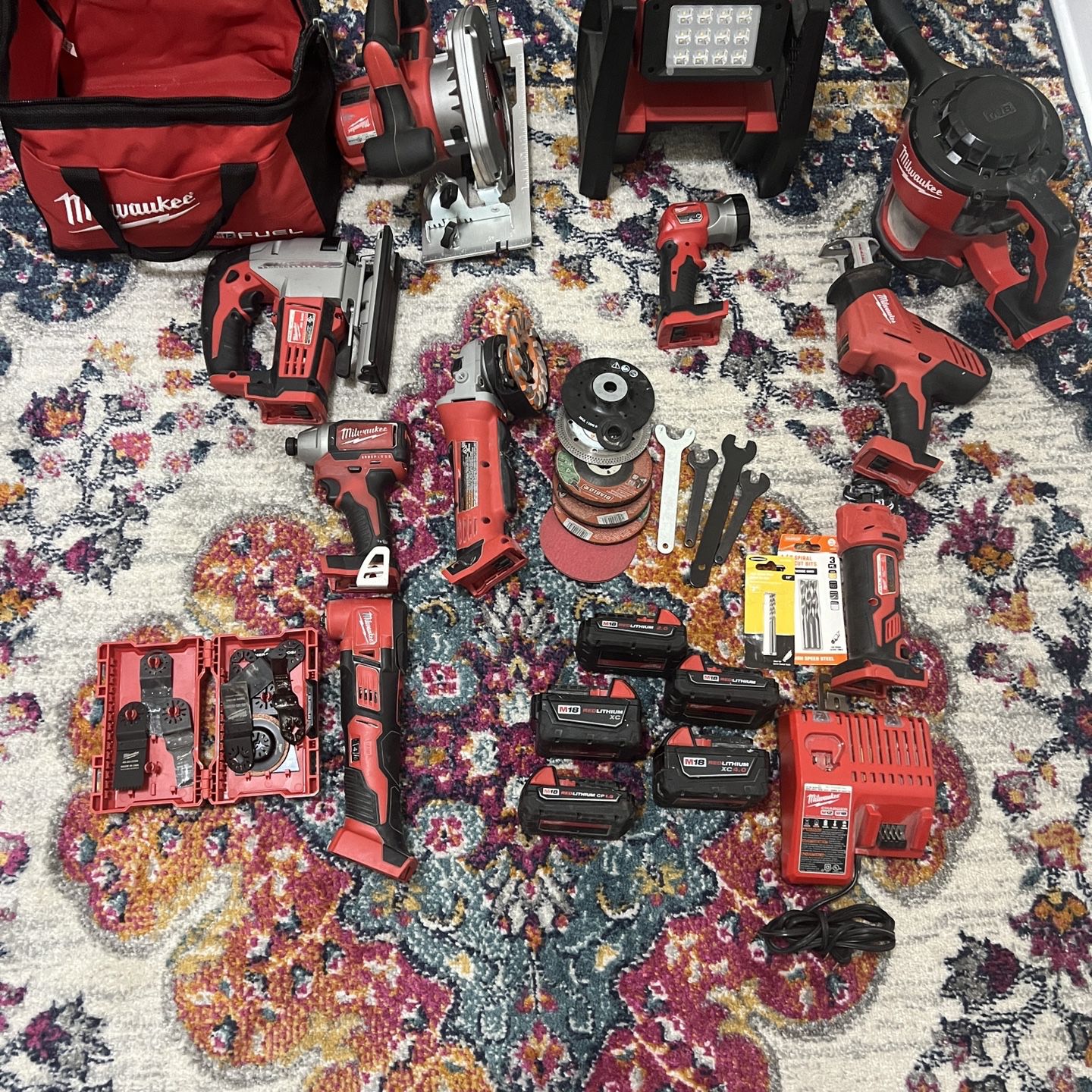 MILWAUKEE M18 Tools With Batteries And Charger 