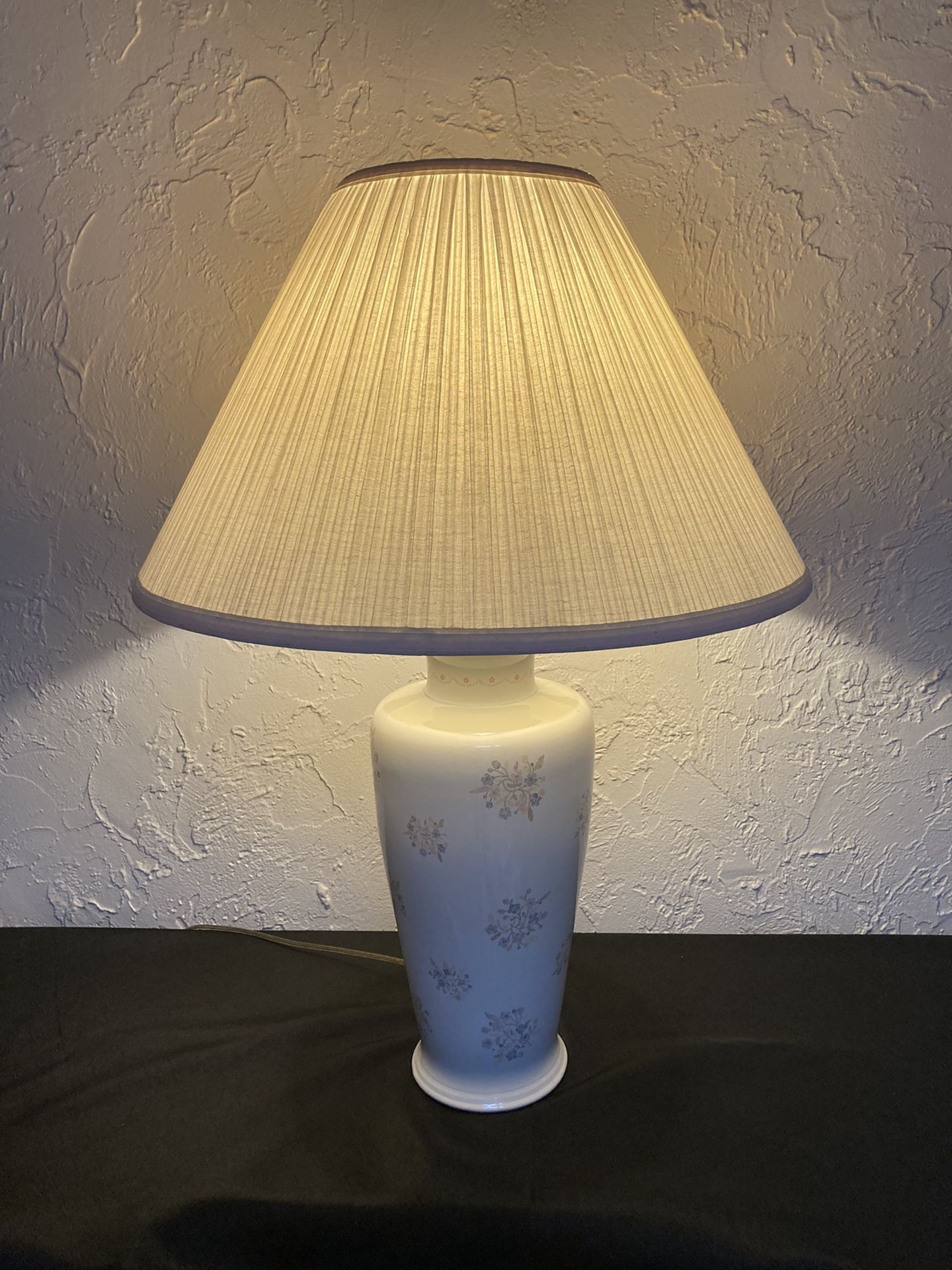 Mary Quant for Murray Feiss Floral Design Lamp with Shade