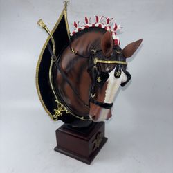 RARE Bradford Exchange Budweiser Majestic Clydesdale Masterpiece Sculpture 13”