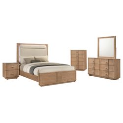 Leanne Light Oak 5-piece Queen Bedroom Set