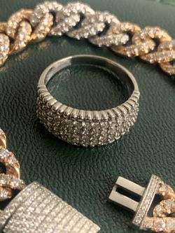 14k mens diamond ring