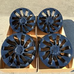 20” Tesla Model 3 Uber turbine original factory OEM rims in new gloss black