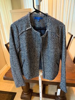 Apt. 9 Textured Bouclé-Style Jacket — Women’s Medium